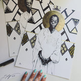 James Baldwin print each signed by the artist Leah Chappell