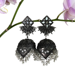 X-Large Oxidized Jhumka